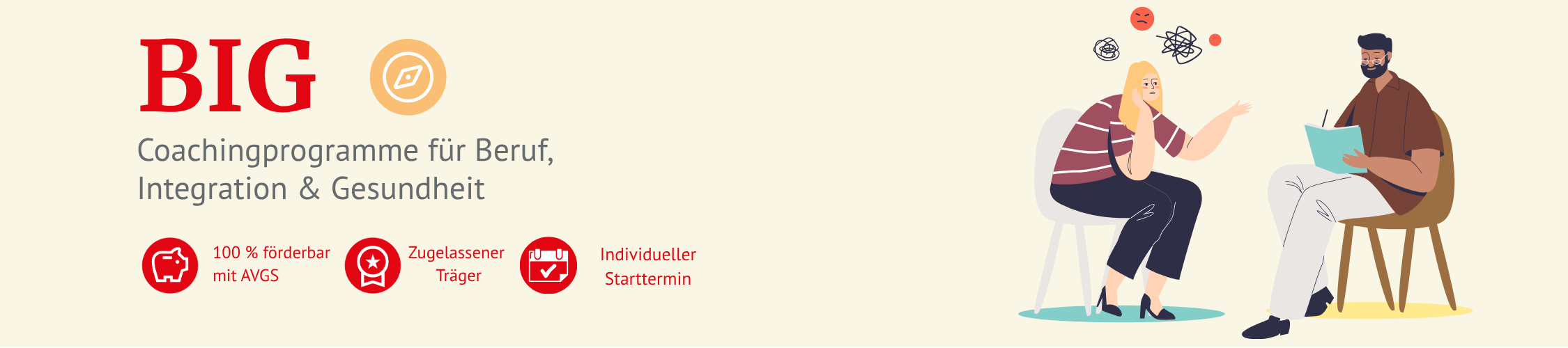 Das Coachingprogramm BIG: Beruf, Integration und Gesundheit